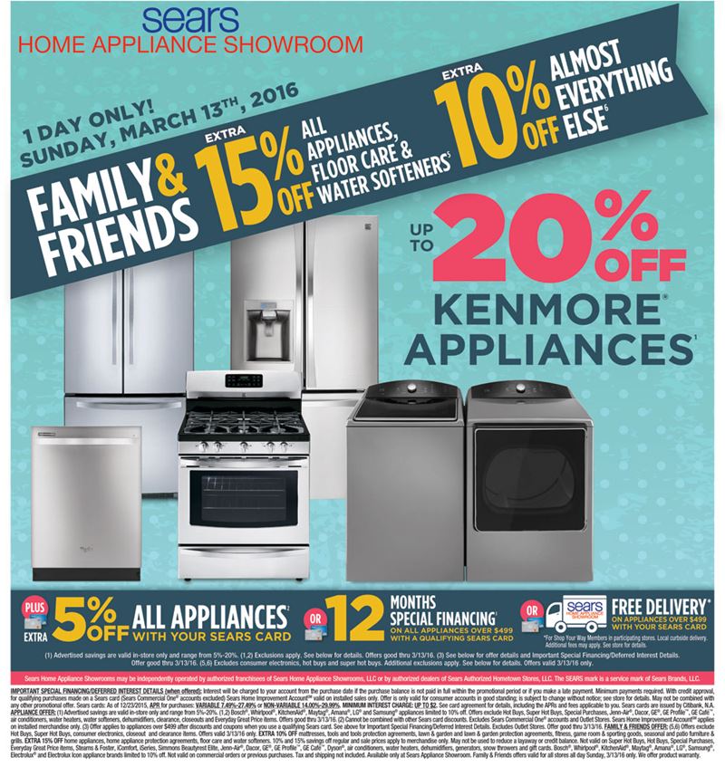 Sears March Promotion