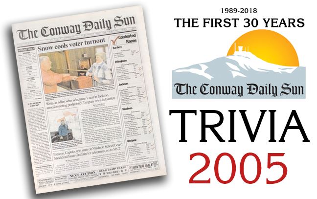 30 Years in the Sun Trivia Contest - 2005