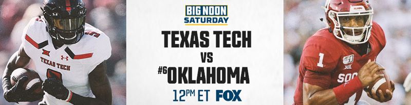 2019 CFB Match Up: Texas Tech vs Oklahoma