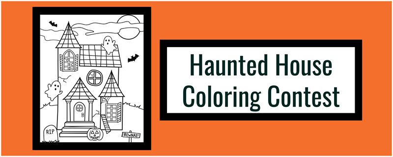 Haunted House Coloring Contest