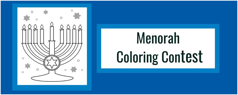 Menorah Coloring Contest