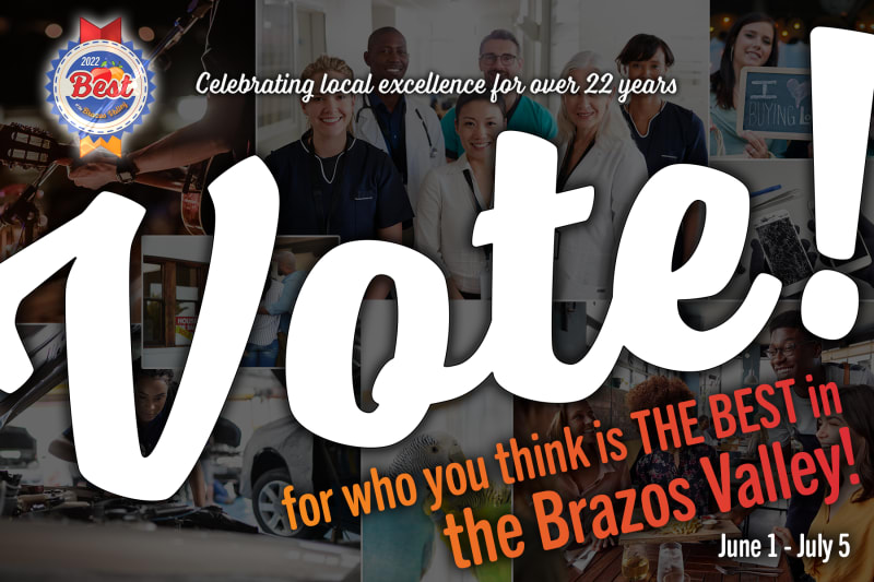 The Best of the Brazos Valley 2022 Voting Ballot