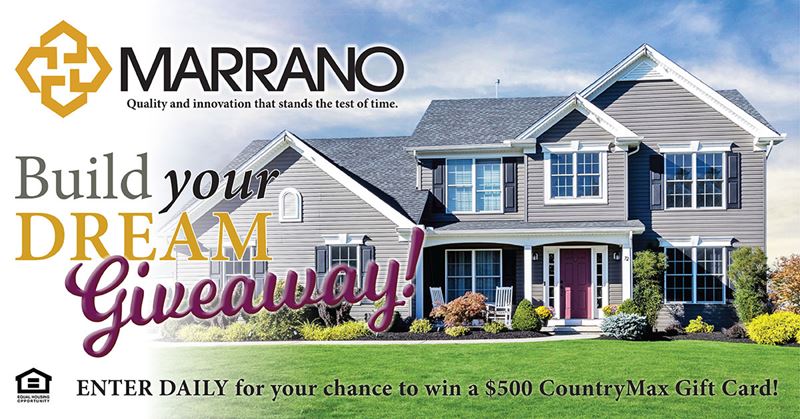 Marrano Homes - Build Your Dream Giveaway