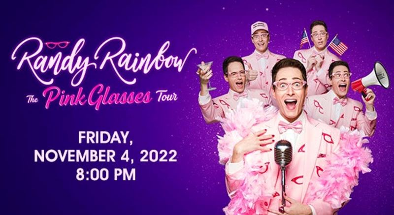 Win a pair of tickets to Randy Rainbow: The Pink Glasses Tour at Genesee Theatre!