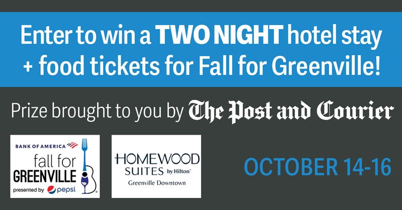 Post and Courier Charleston Fall for Greenville contest