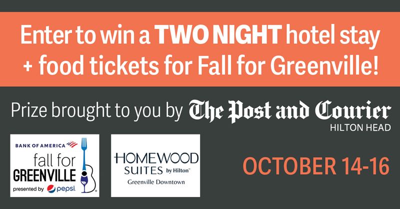 Post and Courier Hilton Head Fall for Greenville contest