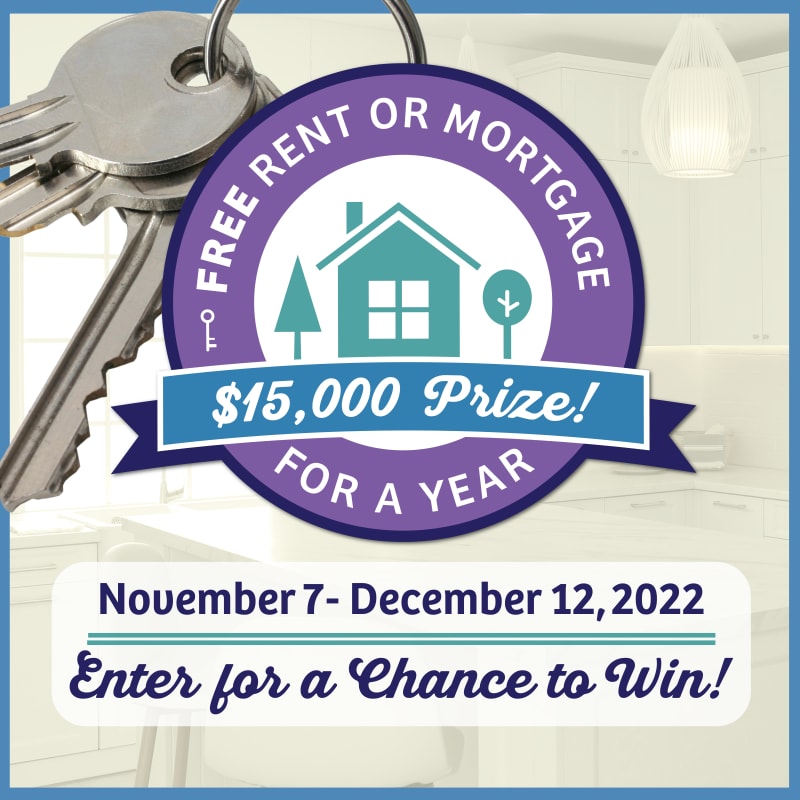 Free Rent or Mortgage $15,000 Sweepstakes