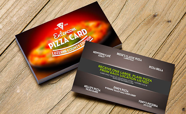 Luzerne County Pizza Card