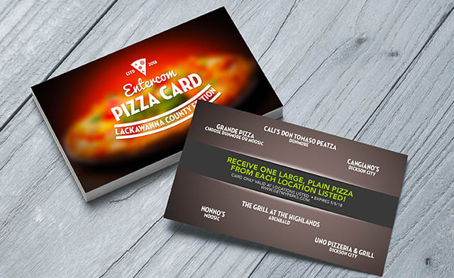 Lackawanna County Pizza Card