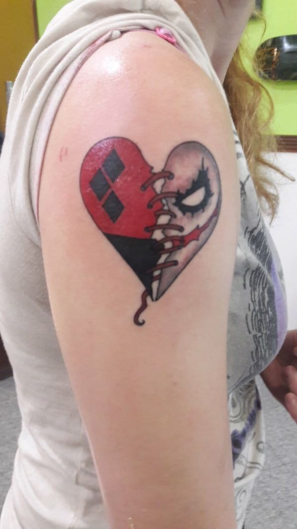 Mad Love Joker Harley Quinn Tattoo