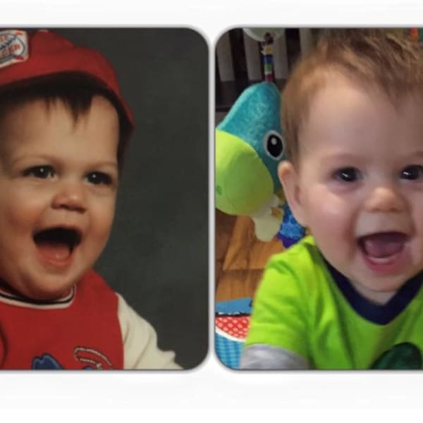 Seeing double: Fathers and sons compete in look-alike contest