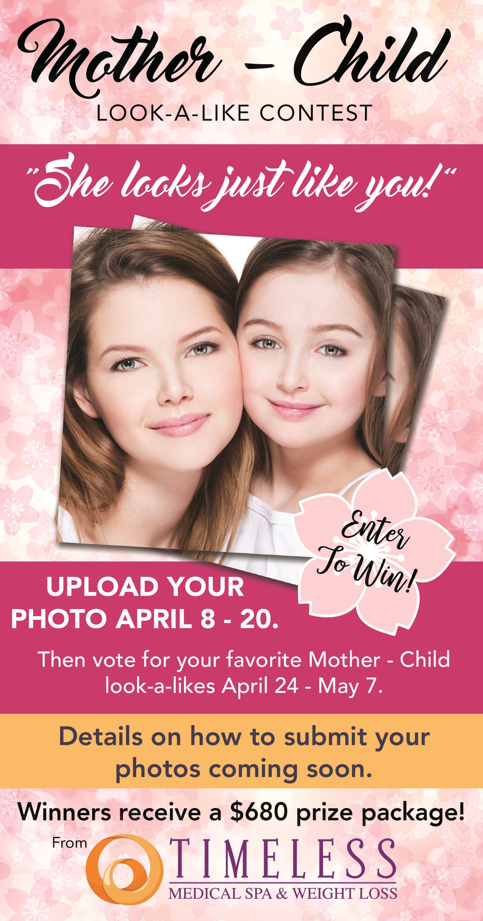 Mother Child Lookalike Contest 2019 Standard Net