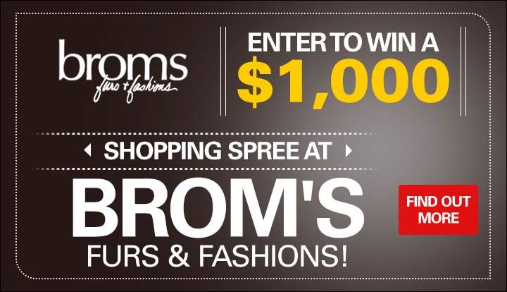 Brom's $1,000 Shopping Spree Giveaway!