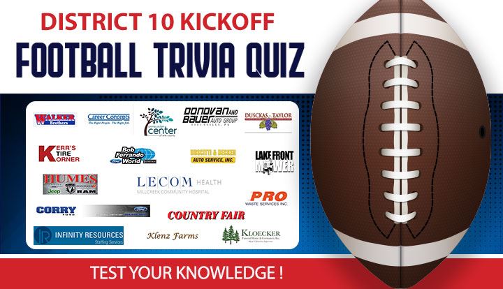 District 10 Kickoff Football Trivia Contests And