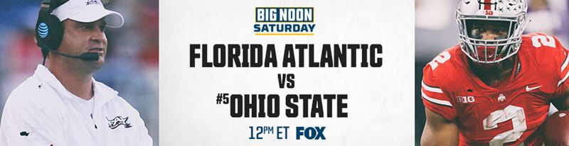 2019 CFB Match Up: Florida Atlantic vs Ohio State