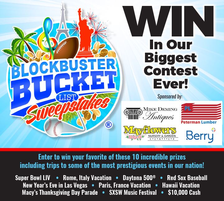 2019 Blockbuster Bucket List Sweepstakes