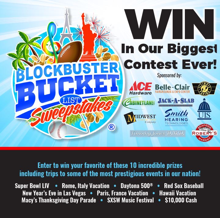2019 Blockbuster Bucket List Sweepstakes