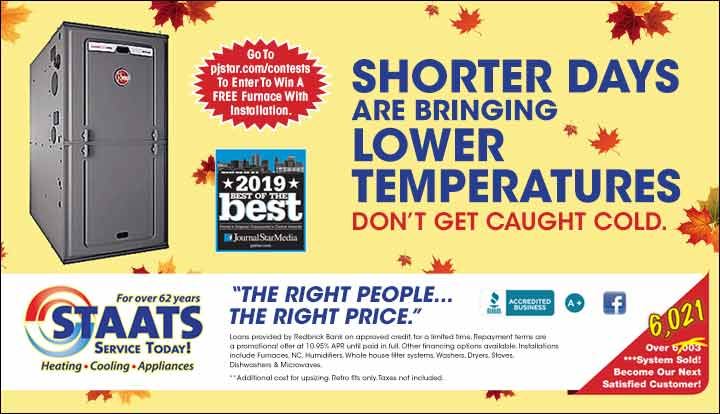 STAATs Services Today Furnace Sweepstakes!