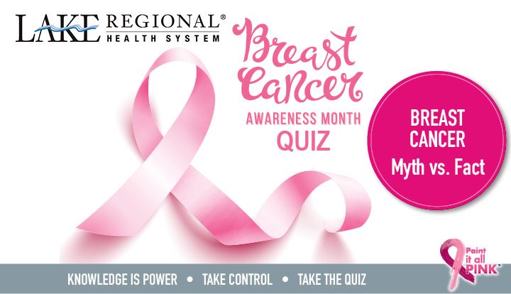 Lake Regional Breast Cancer Awareness Quiz