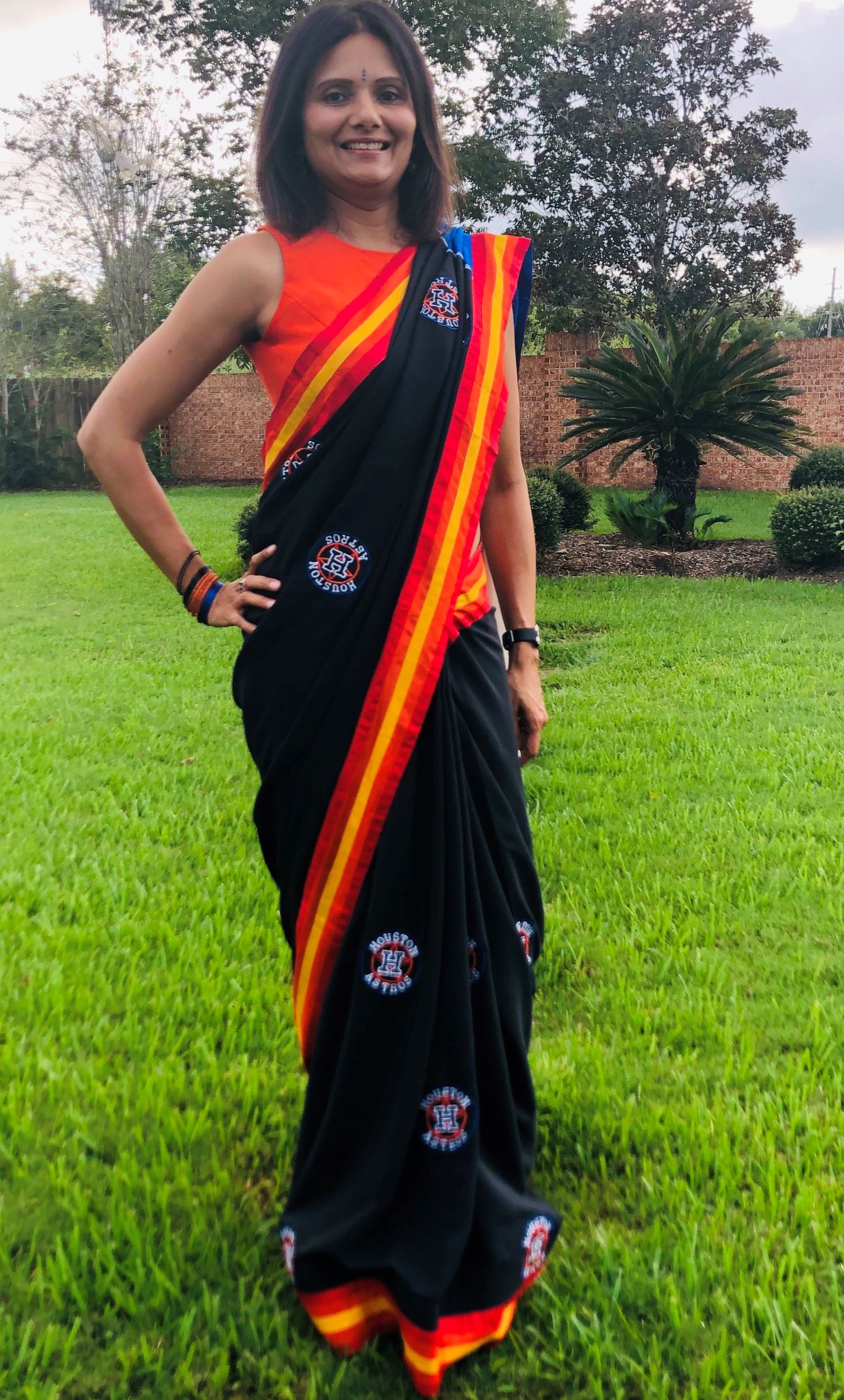 One of a kind Astros Saree - Awesome Astros Gear: Share your favorite Astros  outfit