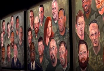 After George W. Bush left the presidency, he picked up painting. Now, his portraits of military veterans are on display at The Reach at the Kennedy Center. 