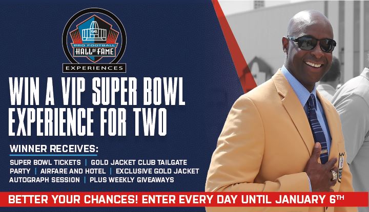 Pro Football Hall of Fame VIP Big Game Sweepstakes 2020