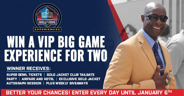 Pro Football Hall of Fame VIP Big Game Sweepstakes 2020