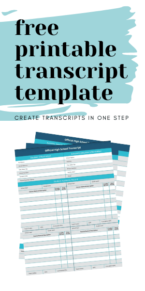 High School Transcript Template Fill Online Printable