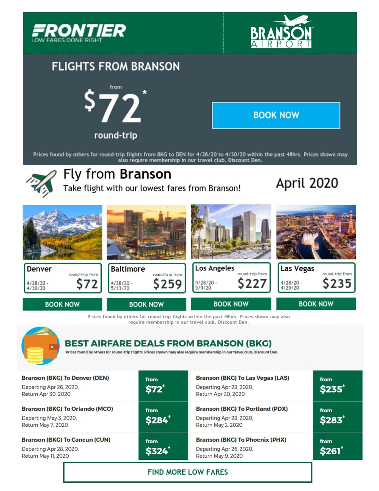 Branson Airport Offer Image