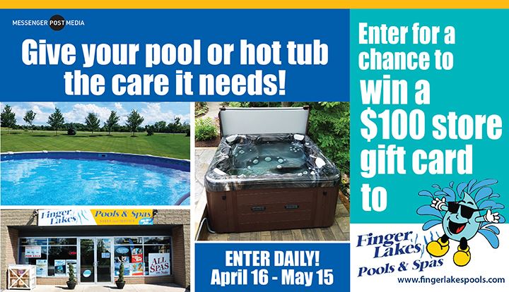 Finger Lakes Pools & Spas $100 store gift card giveaway