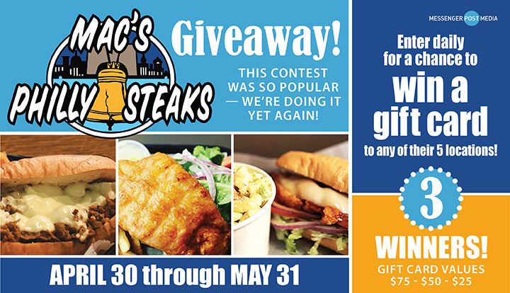 Mac's Philly Steaks Giveaway for May