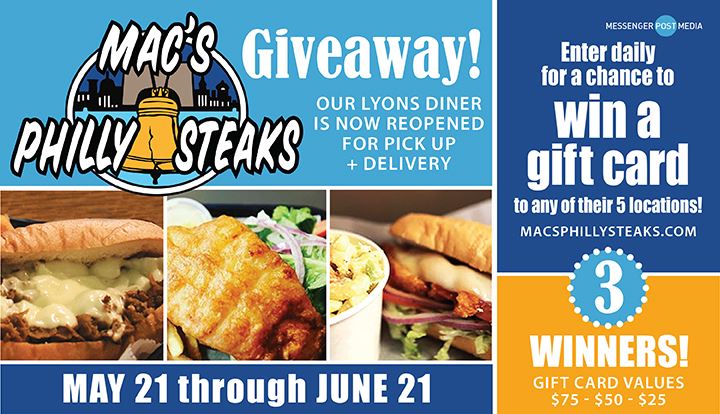 Mac's Philly Steaks Giveaway - Lyons Diner