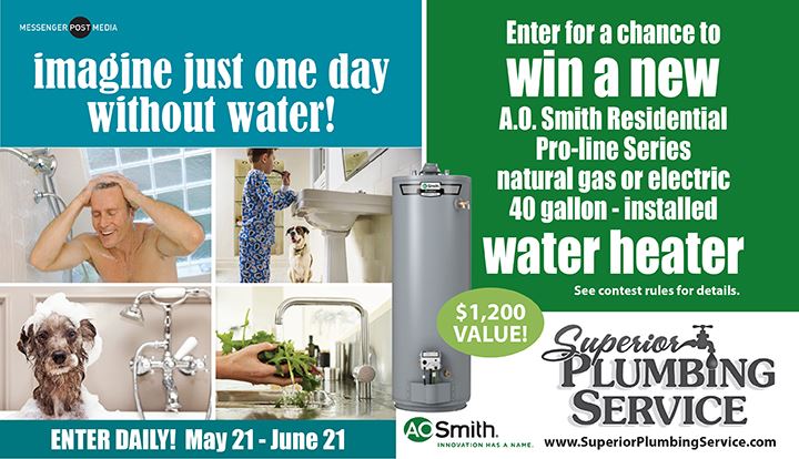 Superior Plumbing Service Water Heater Giveaway