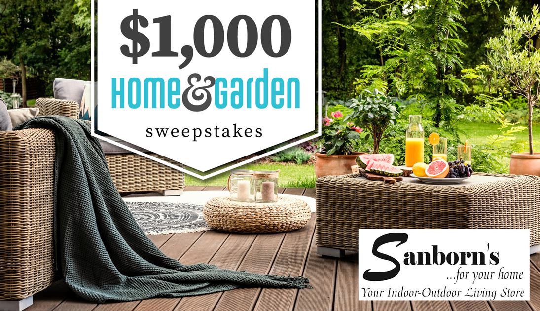 Home And Garden Sweepstakes Sanborn Furniture Contests and Promotions