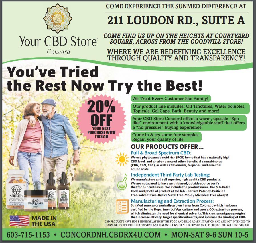 We Treat Every Customer like Family! Our product line includes: Oil Tinctures, Water Solubles, Topicals, Gel Caps, Bath, Beauty and more! Your CBD Store Concord offers a warm, upscale “Spa like” environment with a knowledgeable staff that offers a “no pressure” buying experience. Come in & try some free samples. Regain your quality of life.