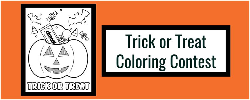 Trick or Treat Coloring Contest