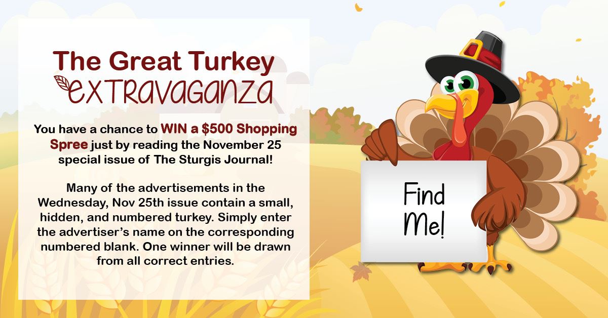 Turkey Extravaganza - Contests and Promotions - Sturgis Journal ...