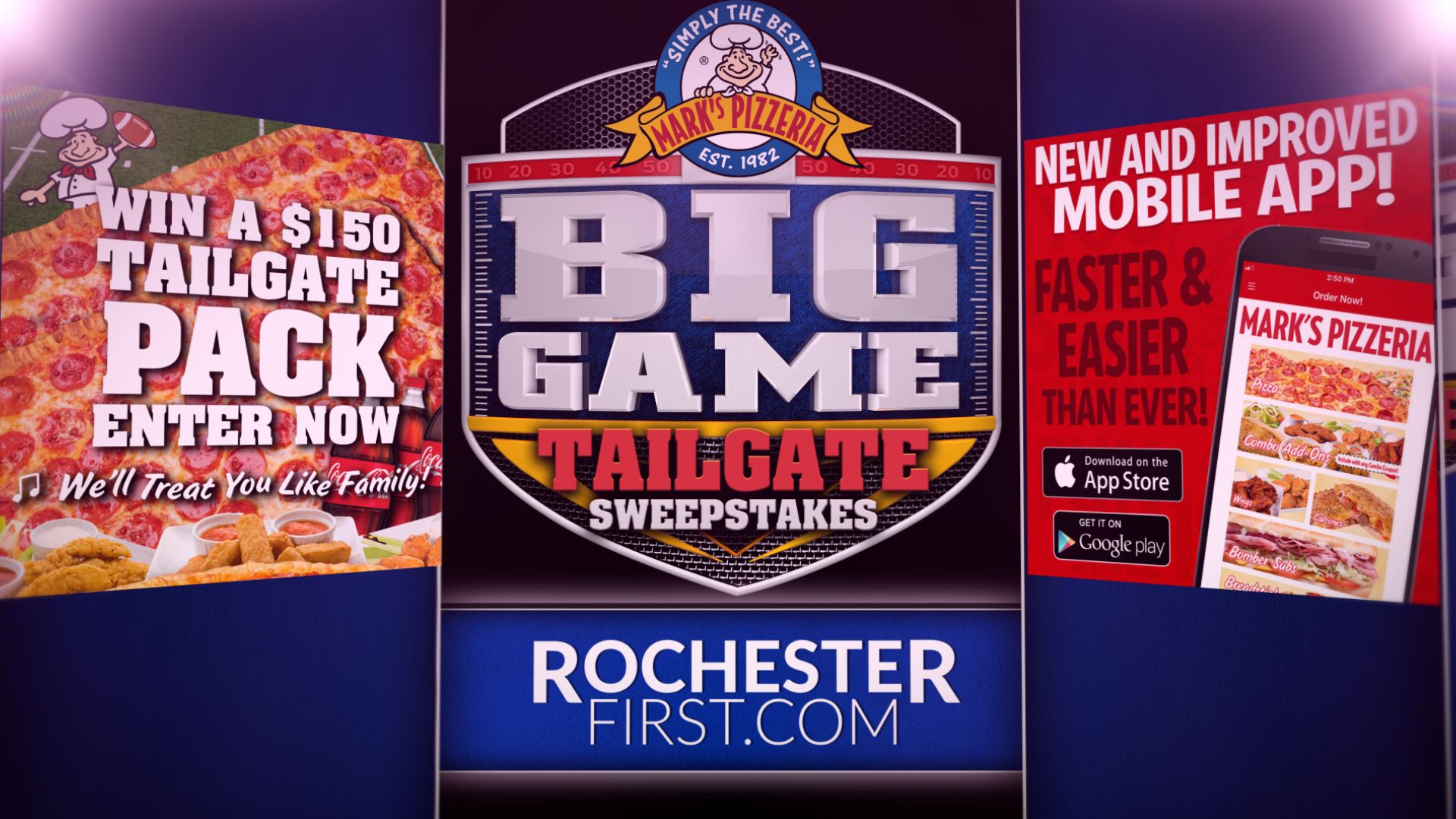 MARKS PIZZERIA BIG GAME TAILGATE SWEEPSTAKES | RochesterFirst