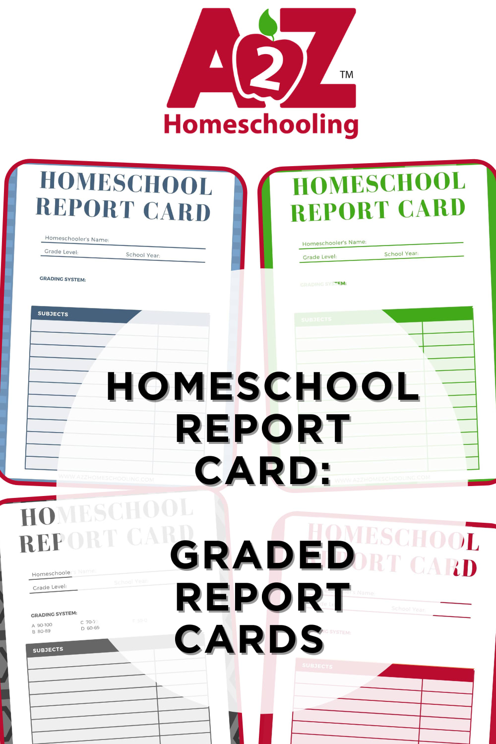 Homeschool Report Card Templates  A22Z Homeschooling For Report Card Template Middle School