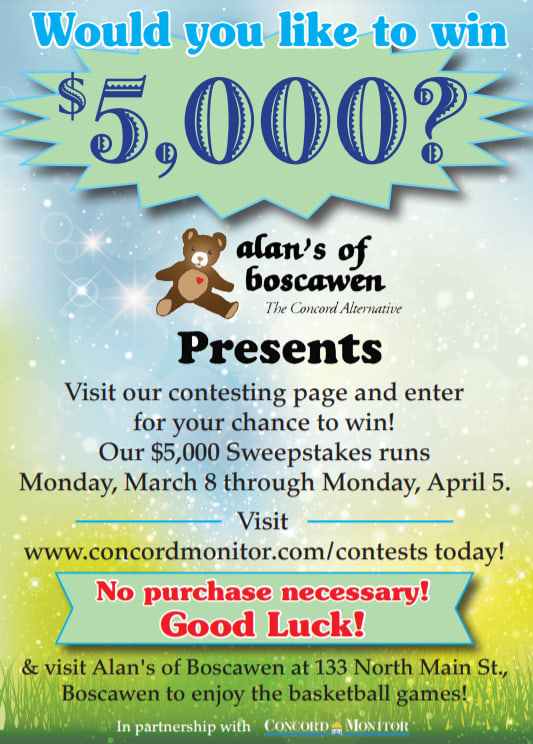 Announcement of a $5,000 Sweepstakes