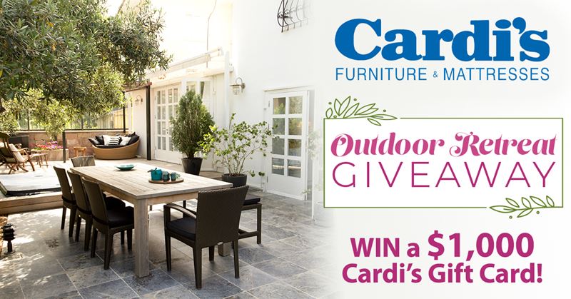 Cardi's Outdoor Retreat Giveaway - Example