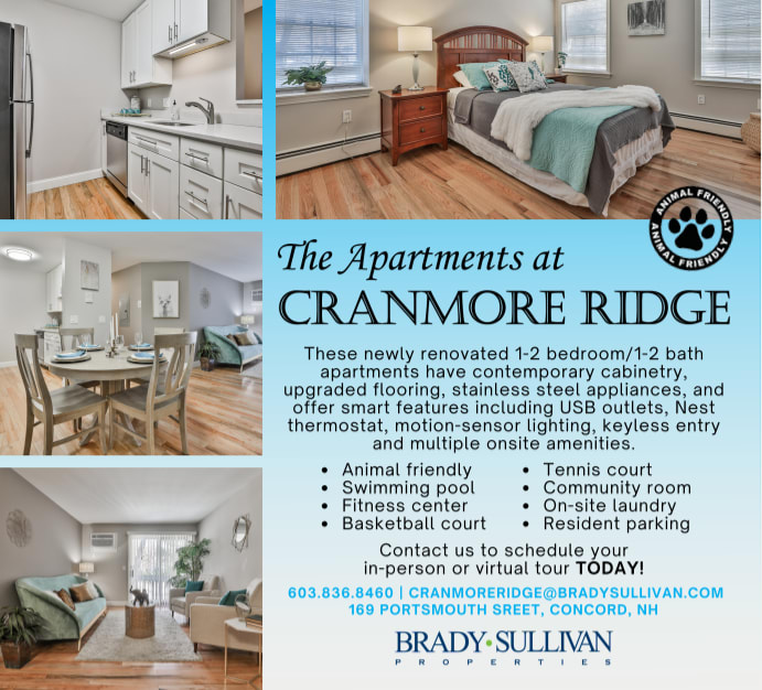 The Apartments at Cranmore Ridge is convenient apartment living at its best! These beautifully renovated apartments have Smart features including USB outlets, Nest thermostat, motion lighting and convenient keyless entry! Residents also enjoy on-site parking, laundry & amenities including swimming pool, fitness, tennis and more! 