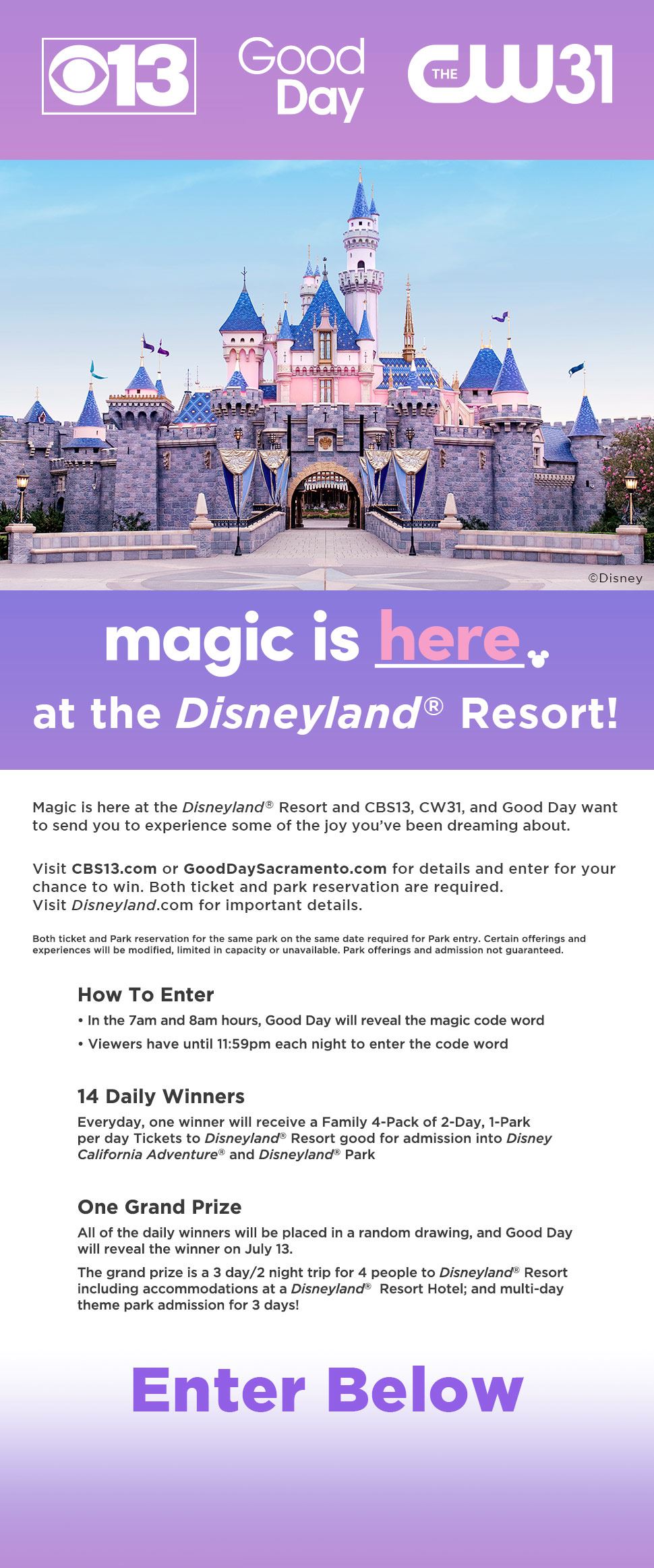 Disney Find The Magic Contest Cbs Sacramento