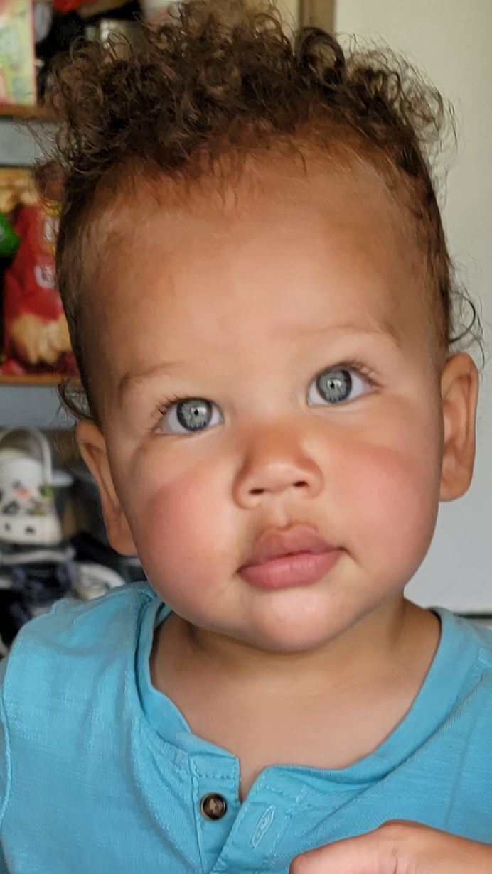 Half Black Babies With Blue Eyes