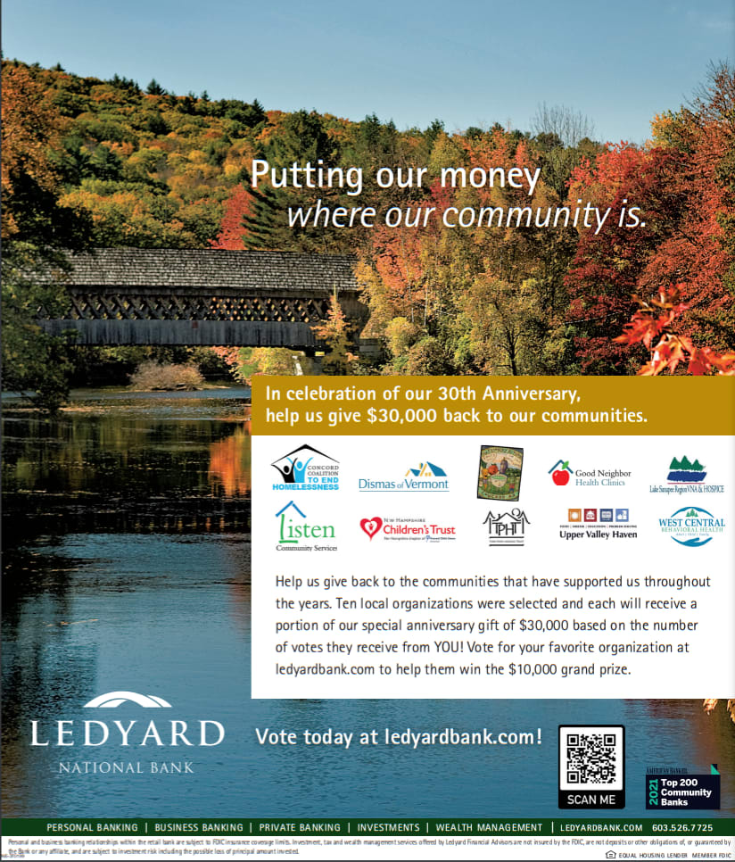 Help Ledyaard bank give away $30,000 back to communities