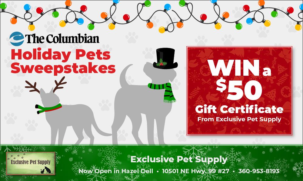 Holiday Pets Sweepstakes The Columbian