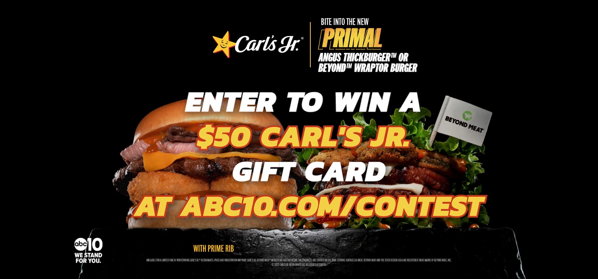 Awaken Your Primal Cravings at Carl's Jr. and Enterto Win a 50 Carl's