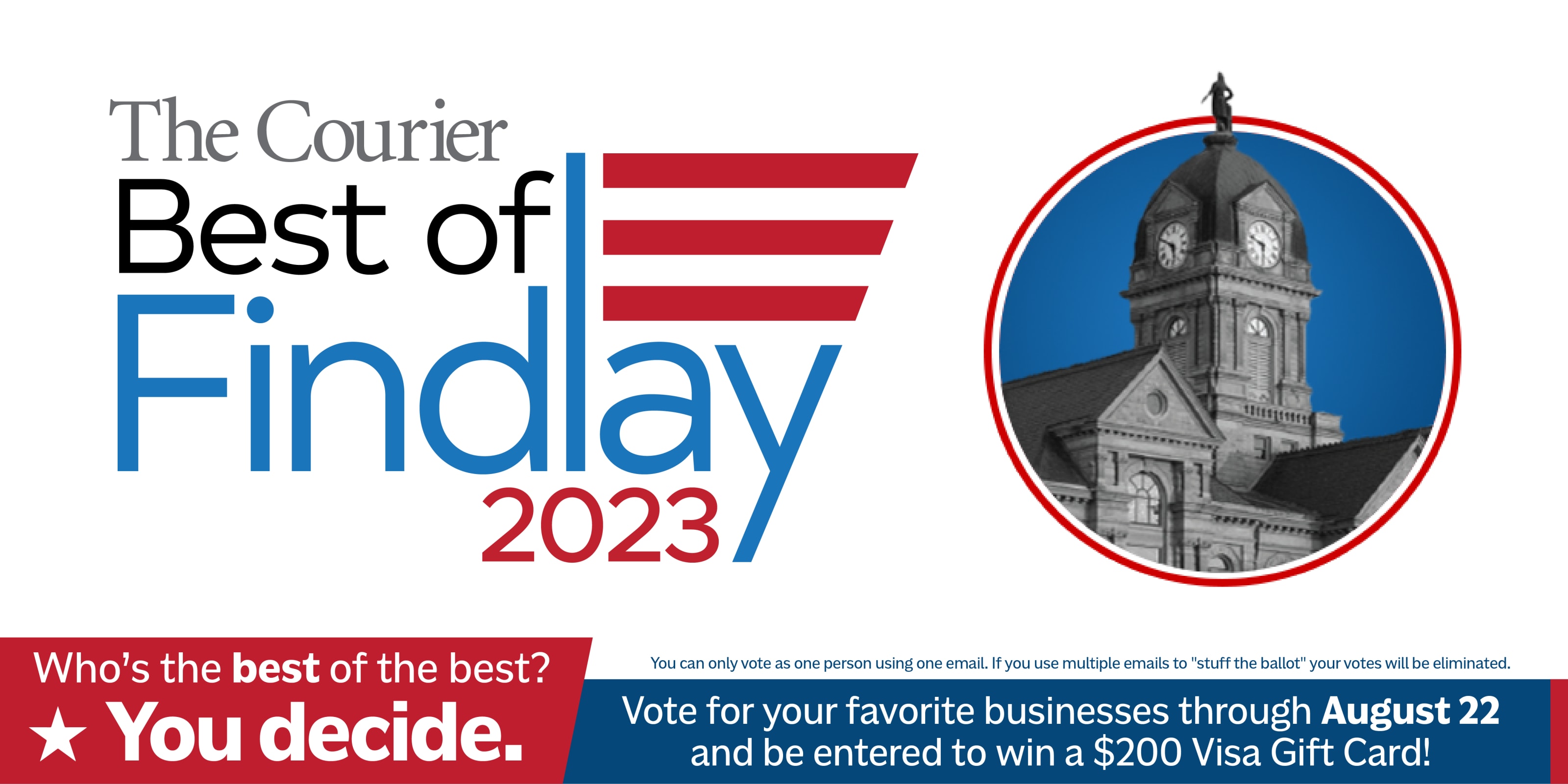 Vote for your favorite findlay businesses in over 100 categories 