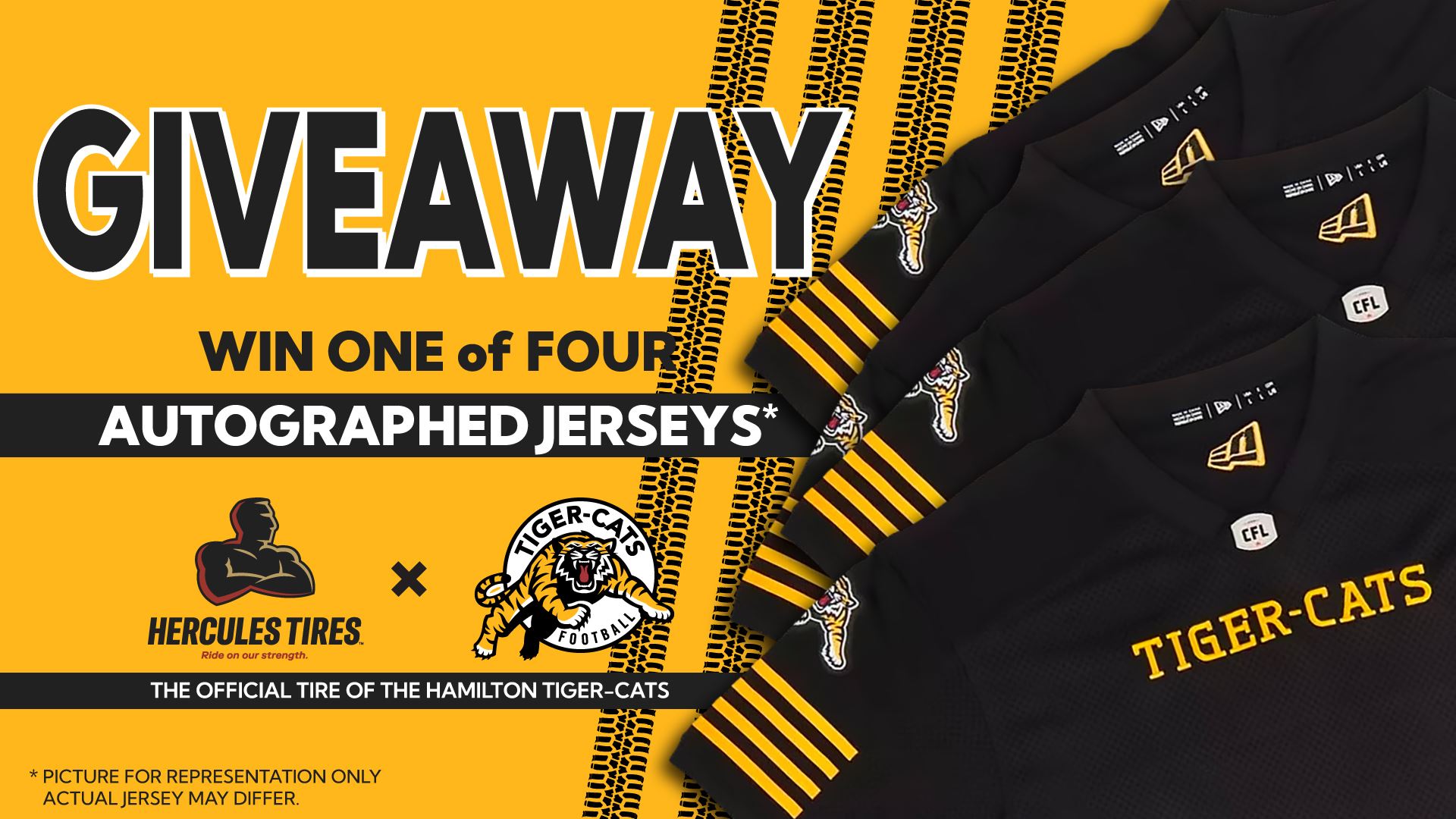Sweepstakes: Win an Autographed Hamilton Tiger-Cats Jersey