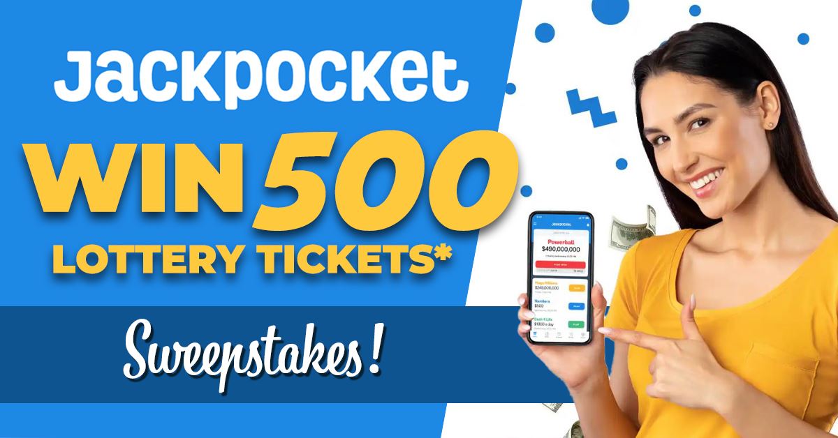 Jackpocket Winn 500 Lottery Tickets* Sweepstakes